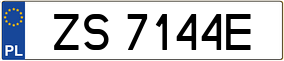Trailer License Plate